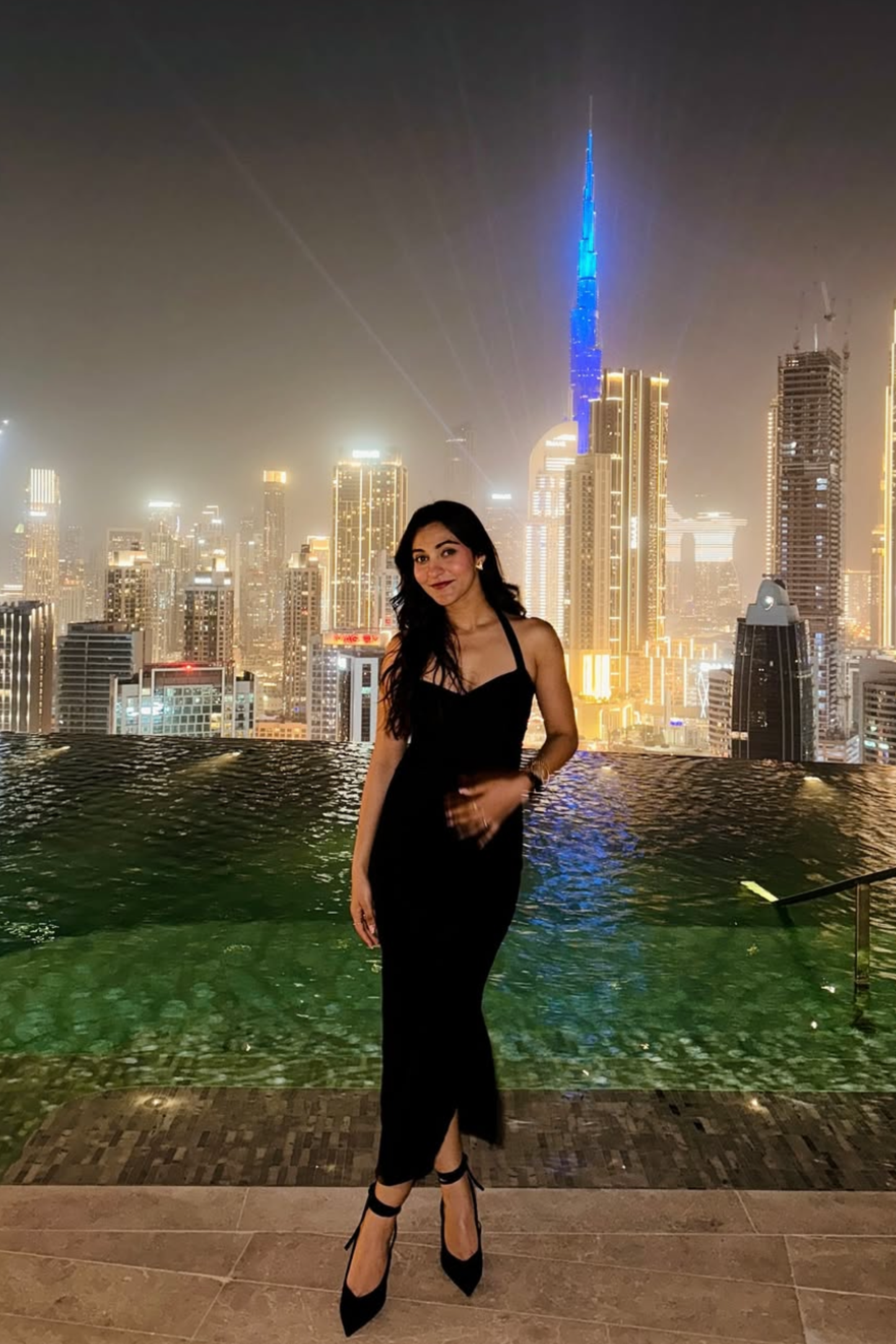 Nitibha in ray dress onyx