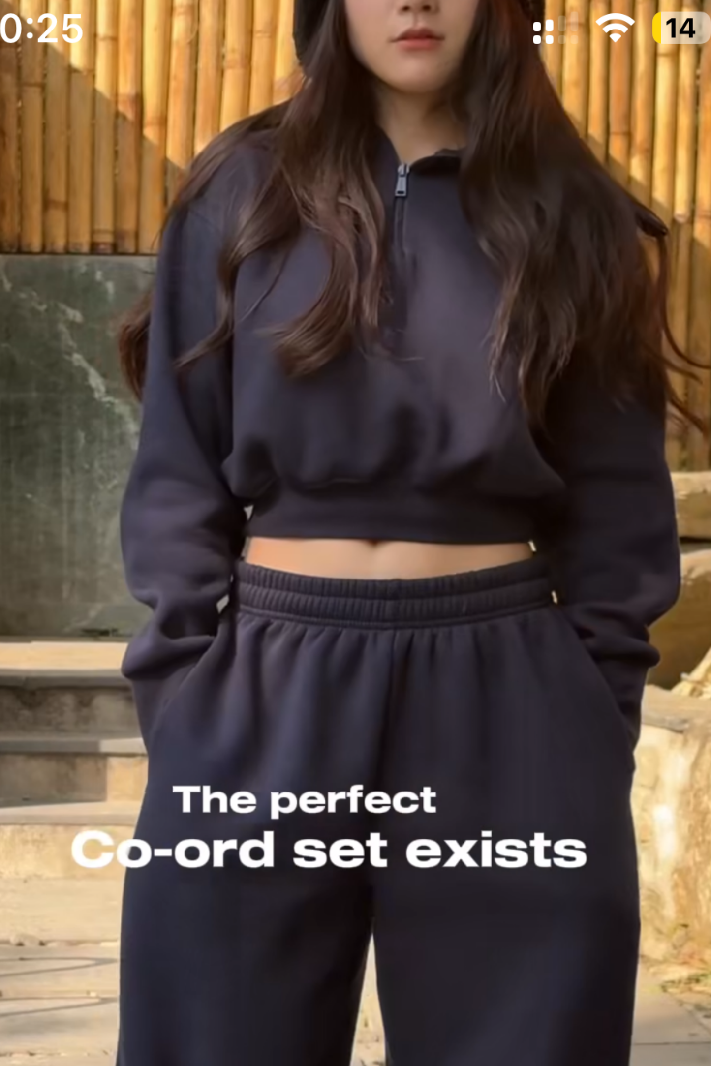 Vidhi in navy zipper