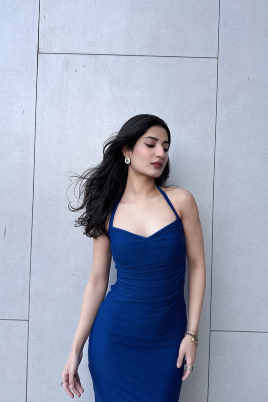 Ashi singh in ray dress navy