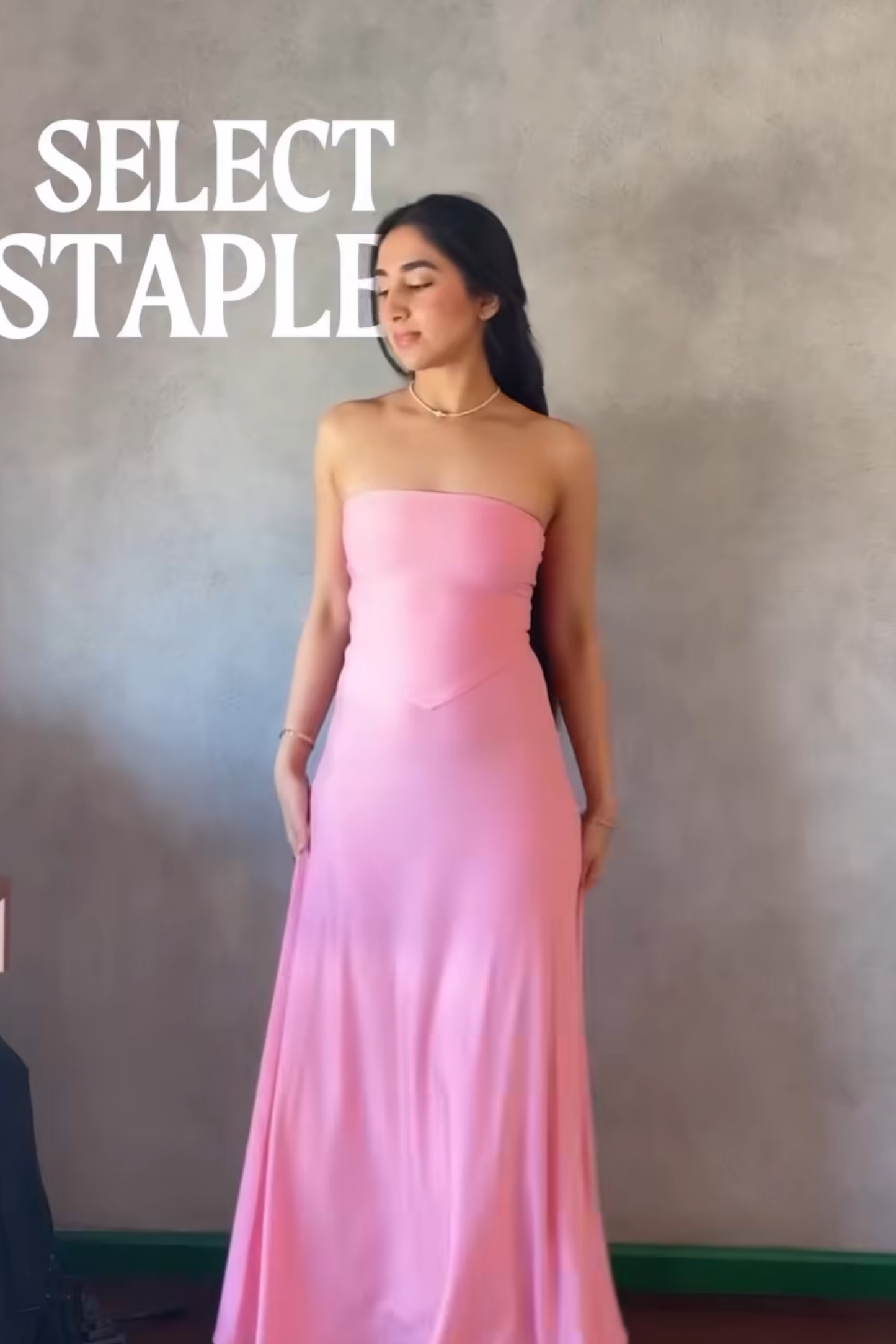 Apoorva in flow dress flamingo