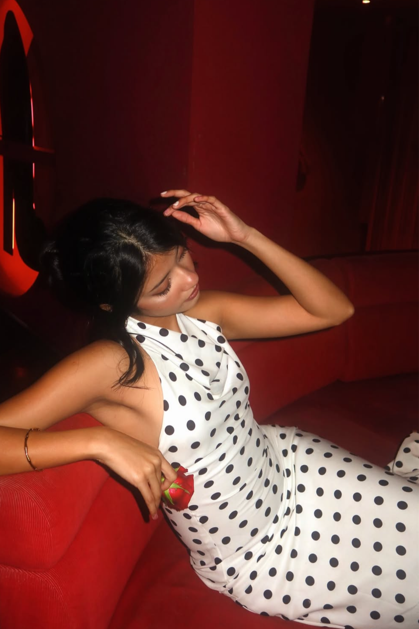 Tanya bedi in Lyna dress white