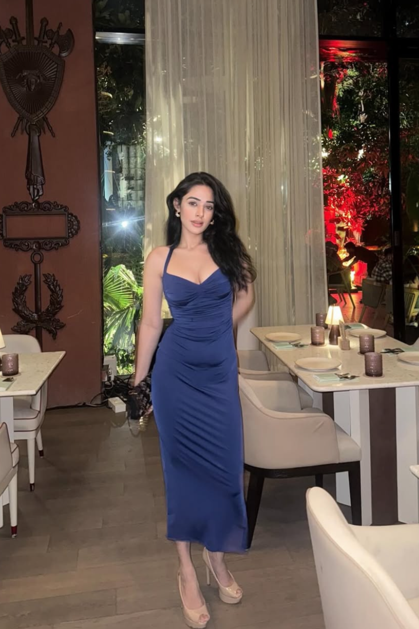 Ashi singh in ray dress navy