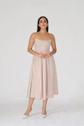 Sand Strappy Flare Dress – ZIA